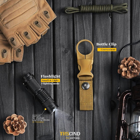 Gifts for Men, Dad, Husband: Christmas Stocking Stuffers, 14 in 1 Survival Kit, Fishing Hunting Camping Accessories