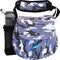 Kestrel Black Disc Golf Bag, Fits 6-10 Golf Discs + Bottle, Durable Canvas, Small Sling/Shoulder Bag