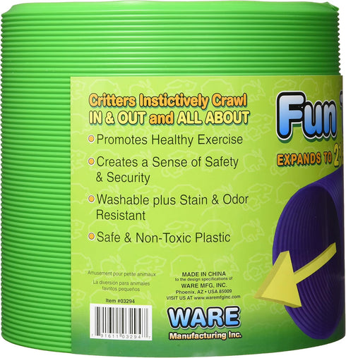 Ware Manufacturing Fun Tunnels Play Tube for Small Pets, Large, 30 x 8 Inches