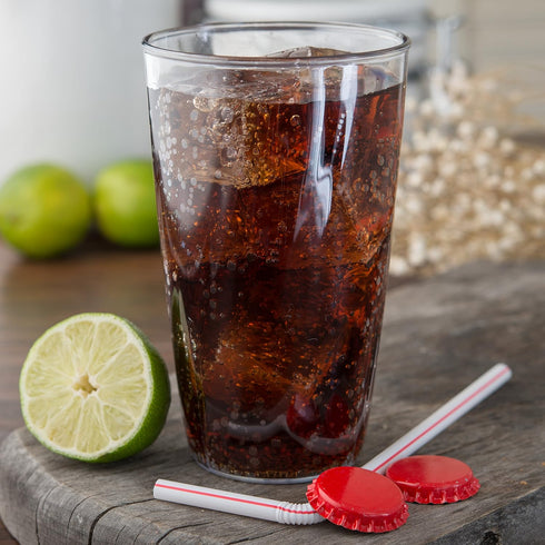16 Oz, 1 Count, Carlisle FoodService Products Swirl Tumbler, Plastic Cup for Water and Cold Drinks, Clear