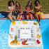 55 55 Inch Summer Elcoho x Extra Large Inflatable Game Table with Waterproof Playing Cards Floating Pool Table Drink