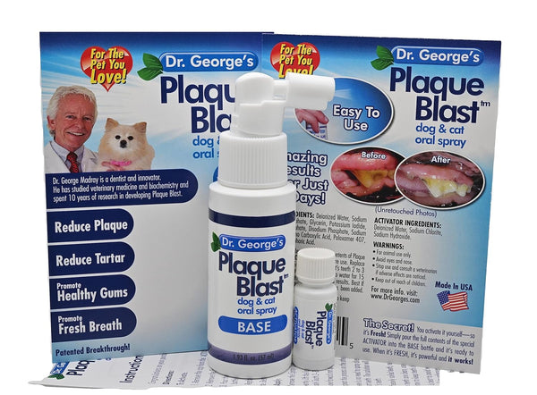Dr. George's Plaque Blast Mouthwash for Pets - Reduce Plaque and Tartar,