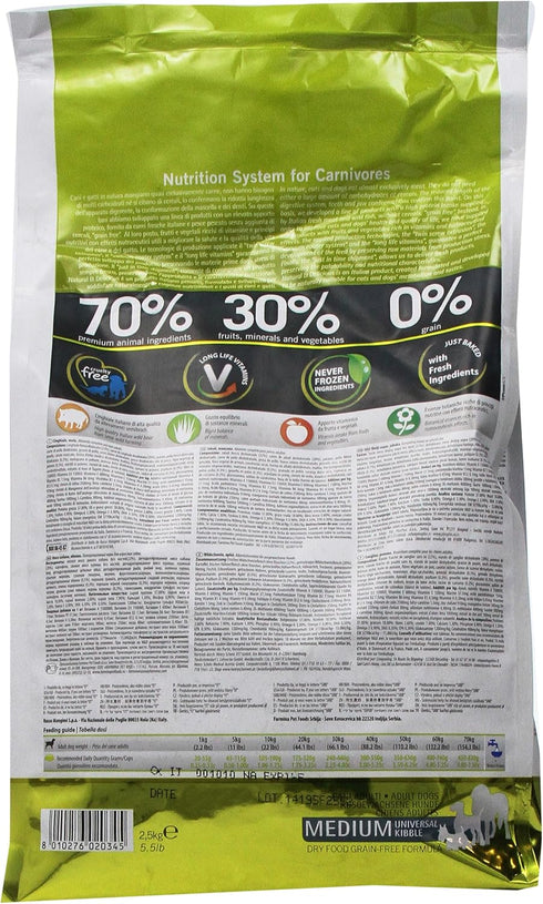 Farmina Natural And Delicious Grain-Free Formula Dry Dog Food, 5.5-Pound, Wild Boar