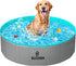 Sloosh Foldable Dog Kiddie Pool - Portable Hard Plastic Doggie Swimming Pool,