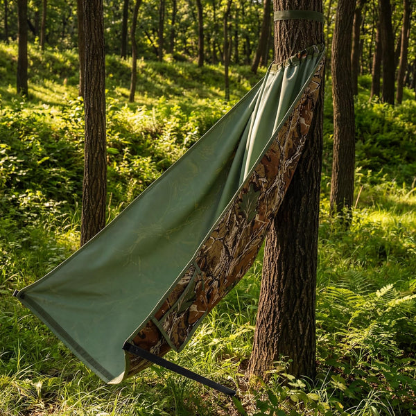 NeoBorder Outdoor Low-Profile Hunting Chair, Portable Folding Tree Stand, Hangs on Any Tree,