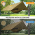 FREE SOLDIER Waterproof Portable Tarp for Outdoor Camping & Traveling (Brown)