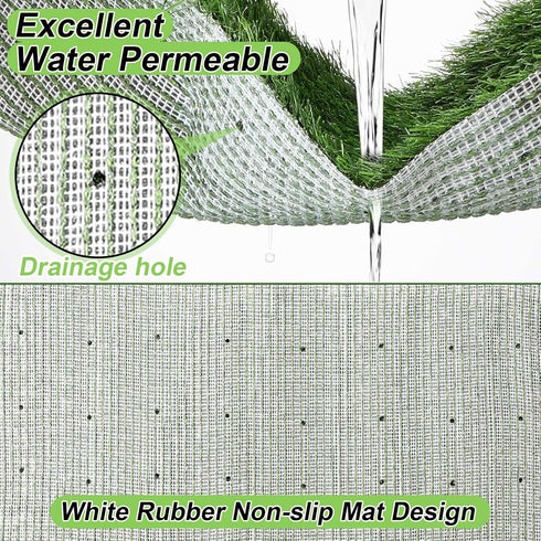 6 14'' 18" Amylove Pcs Puppy Artificial Grass Pee Pads x Fake Grass Turf for Dogs Washable Artificial Grass Rug Pet