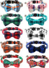 Joytale Upgraded Cat Collar with Bells, Breakaway Safety Plaid Bow Tie Collar for Girls and Boys, Haze Blue