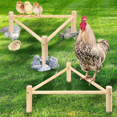Chicken Perch for Coop & Brooder, Pine Wooden Chicken Toys & Coop