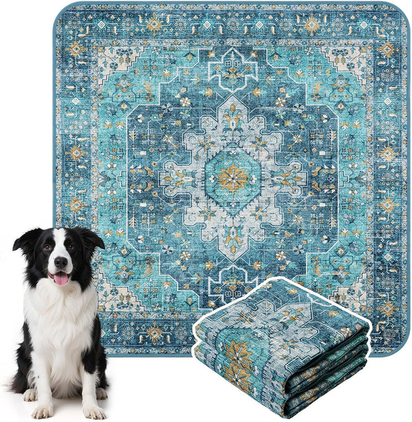 HAOCOO Washable Pee Pads for Dogs, (2 Pack) 3Ft x 3Ft Reusable