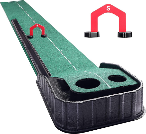 CHAMPKEY Golf Putting Green Indoor - Advanced Guides Golf Putting Mat -