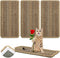 4 Pieces Cat Scratcher Mat Sisal Scratch Pad Rug 7.8 x 15.7 Inch with Adhesive Loop Tape for Protecting Furniture