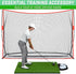 70 GoSports All-Weather Golf Ball Trays with Ball Capacity - Black or Green - Compatible with All Hitting Mats