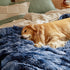 Bedsure Waterproof Dog Blankets for Large Dogs, Calming Cat Blanket for Bed Couch Protector, Washable, 60"x80", Tie-dye