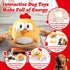 GUKCO Interactive Dog Toys, Squeaky Moving Ball Toy with Jumping & Music Modes, Rechargeable Plush Chew Toys