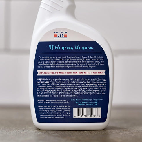 Rocco & Roxie Supply Co. Stain & Odor Eliminator, 32oz Enzyme Pet Odor Eliminator for Home