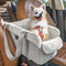 PETSFIT Console Dog Car Seat, Portable Small Dog Car Seat with Safe