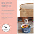 Park Life Designs Dog Toy Basket, Stylish Storage Solution for Pets Including Cats, Puppies, Kittens | Capri, Tan,