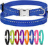 CollarDirect Reflective Dog Collar for Small, Medium, Large Dogs or Puppies, Quick Release Buckle, Blue