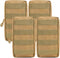 Gogoku 4-Pack Tactical Molle Pouches - Compact Utility EDC Waist Bag Pack