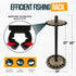 Rush Creek Creations Round Spinning Fishing Rod Holder for 16 Poles, Fishing Gear and Accessories | Fishing Rod Rack
