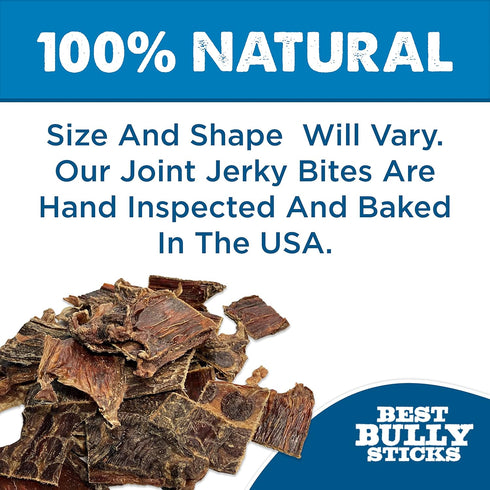 1.5 lb (Pack 1) Best Bully Sticks Joint Jerky Gullet Bites - of - All-Natural Beef Snack