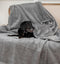 Waterproof Dog Blankets for Large Dogs, Washable Sherpa Blanket for Bed, Pet Covers for Couches, 40x60, Light Grey