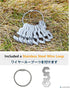 NACETURE Aluminum Alloy Rope Tensioner - Camping Tent Guyline Cord Adjuster for Hiking, Backpacking (Silver 10 Pack)
