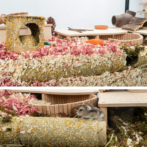 Niteangel Creative Hamster Tunnel - DIY Build Unique Tube Burrow for Small Animals Like Hamsters and Mice