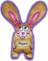 Durable Dog Toy with Squeaker, Floppy Tough Chew Toy, All Ears Hopper, Small 7 inch