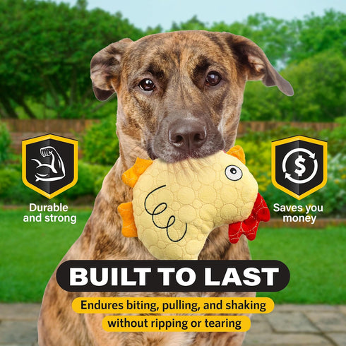 Dog Toys for Aggressive Chewers – Built With Kevlar Fun Animal Super Chewer Dog Toys, Strong Dog Toys for Large Dogs, Heavy Duty Dog Toy for Medium Dogs Durable Cute Dog Toys for Small Dogs