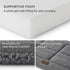 Bedsure Washable Dog Crate Bed for Small Dogs, Reversible Foam Floor Dog Mat for Indoor & Outdoor Use