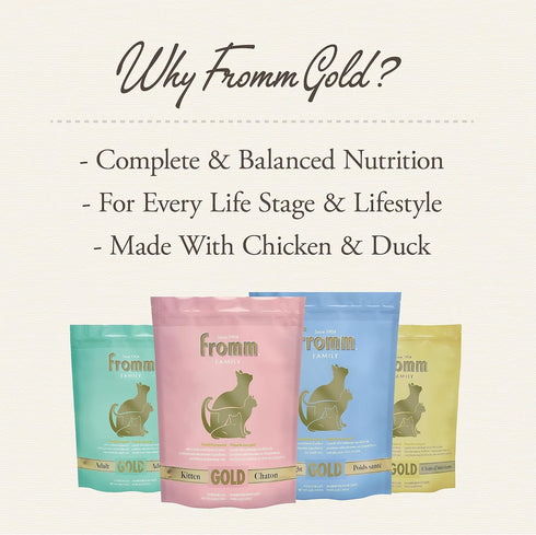 Fromm Healthy Weight Gold Dry Cat Food, Chicken Recipe, 4 lb, Weight Management for Adult & Senior Cats