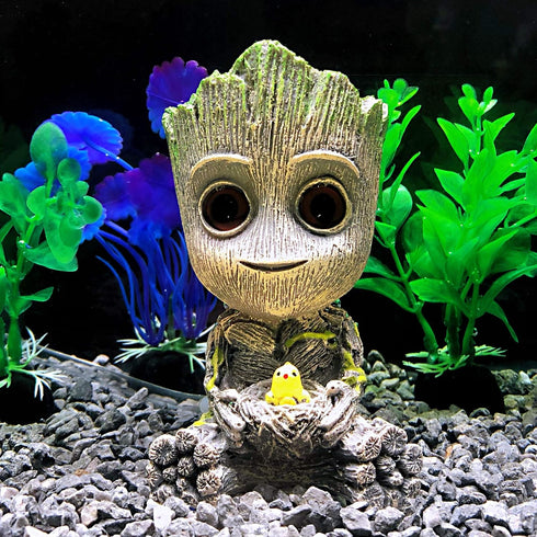 Aquarium Groot Air Bubbler Decorations, Fish Tank Air Stone Set