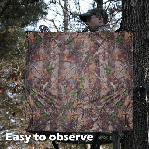 Hunting Camo Tree Stand Blinds - Camouflage Ground Blind with Zipper for Deer, Turkey Hunting (Frames Not Included)
