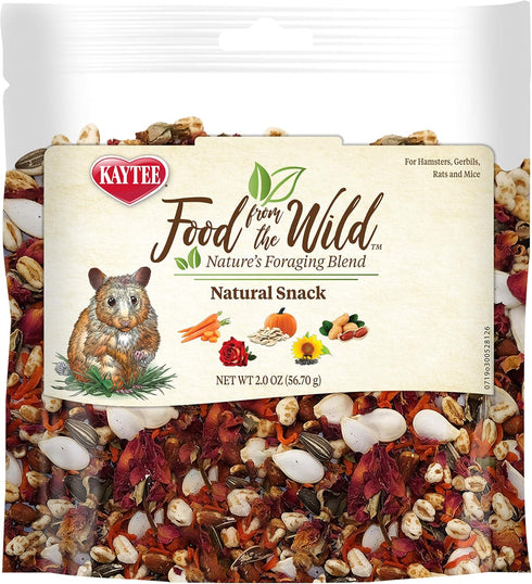 Kaytee Food from The Wild Natural Snack for Pet Hamsters, Gerbils, Rats, and Mice, 2 Ounces