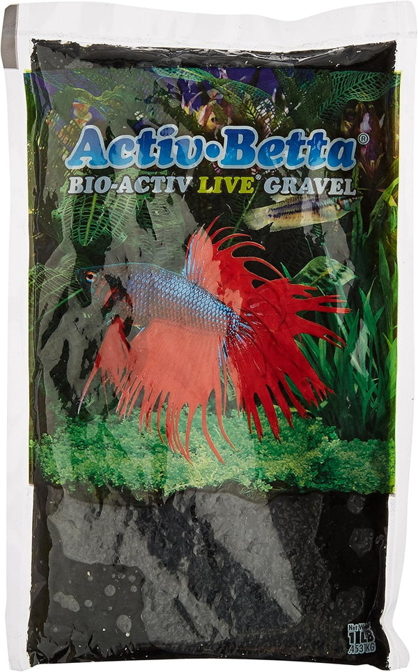 Aquarium Sand - 1-Pound, Black Gravel, Premium Fish Tank Substrate for Betta and Freshwater Aquariums