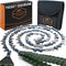 Pocket Chainsaw with Paracord Handles - Army Green Heavy Duty Steel Saw - 48 Teeth Survival Gear for Camping