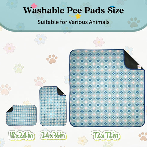 Soutng Holden (18x24(2 Pack)) Pee Pads for Dogs,Waterproof Dog Training Pads,Playpen Mat,Non-Slip Potty Pads,Super