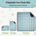 Soutng Holden (18x24(2 Pack)) Pee Pads for Dogs,Waterproof Dog Training Pads,Playpen Mat,Non-Slip Potty Pads,Super