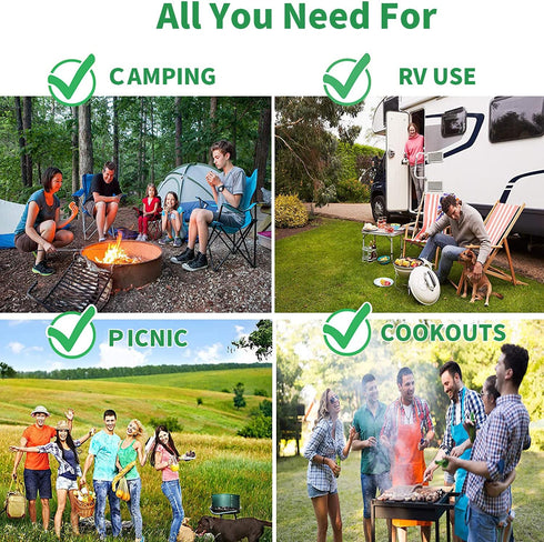 Pak Camping Cookware Set, Camp Kitchen Utensils, Camping Cooking Accessories for RV Camp
