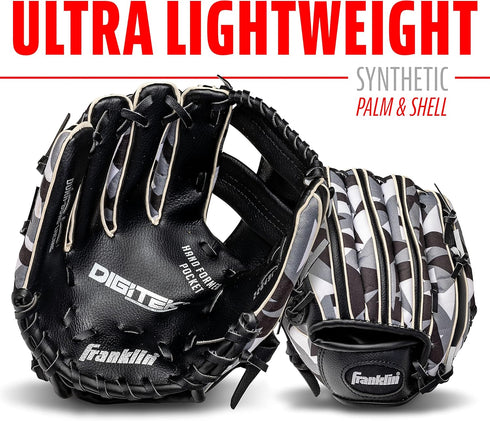 Franklin Sports Kids Baseball + Tball Glove - RTP Youth Baseball Glove for Boys + Girls