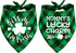 St. Patrick's Day Dog Bandana - Holiday Buffalo Plaid Scarfs for Small, Medium, Large Dogs