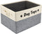 PET ARTIST Dog Toy Basket - Foldable Storage Box with Comfortable Handles for Dog Toys, Accessories, Gray, 15"x11"x9"