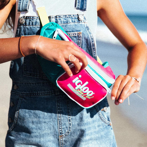 Igloo Retro Fanny Packs Cooler, Insulated Crossbody Bag, Fashion Waist Packs, Adjustable Lightweight Travel Hip Pack