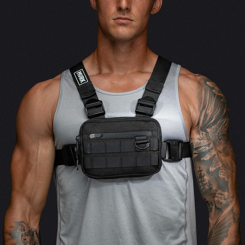 MVRK Water Resistant Chest Bag, Lightweight Tactical Chest Pack for Outdoor Training and Running for Men