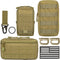 Tactical MOLLE Utility Pouch Kit EDC Accessories Bag with Phone Holder, Water