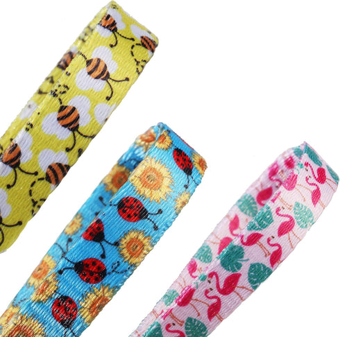BoomBone Cat Collar Breakaway with Bell, Cute Animal Pendants, 3 Pack Bee Flamingo Beetle Spring Kitten Collar