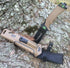StatGear Surviv-All Fixed-Blade Bowie Knife with Sheath, Firestarter, Sharpener & Cord Cutter for Outdoor Hiking EDC