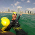 New Wave Swim Buoy - Swim Safety Float and Drybag for Open Water Swimmers, PVC 15 Liter Yellow